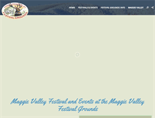 Tablet Screenshot of maggievalleyfestivalgrounds.com